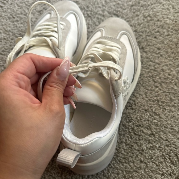 Tory Burch Cream and Gray Sneakers main image 1